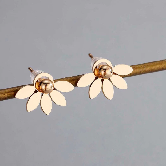 Lotus Petal Ear Jacket Earring
