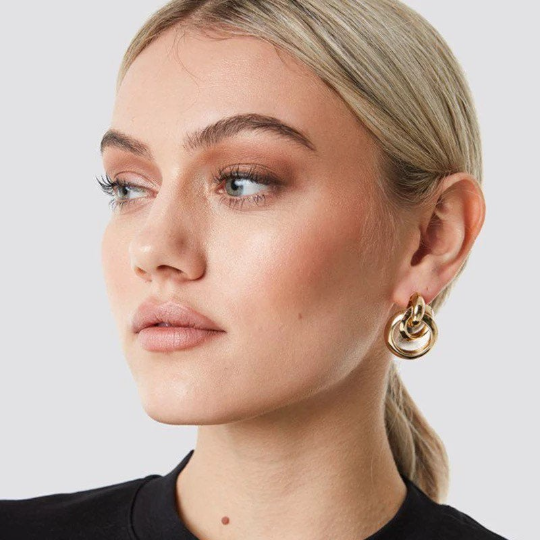 Love Knot Gold Earring