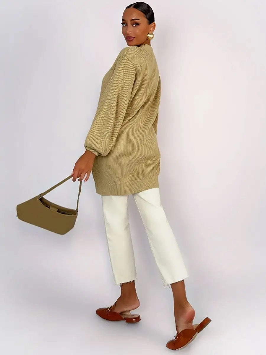 Simple Relaxed Knit Cardigan