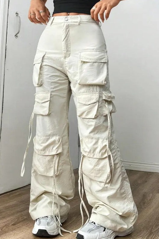 Y2K Black Wide-Leg Pant