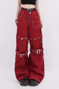 Streetwear Detachable Wide Leg Jean
