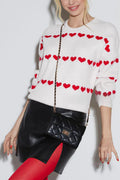 Relaxed Heart Graphic Knit Sweater