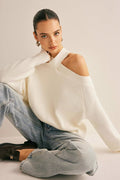 Trendy Pullover Off Shoulder Sweater
