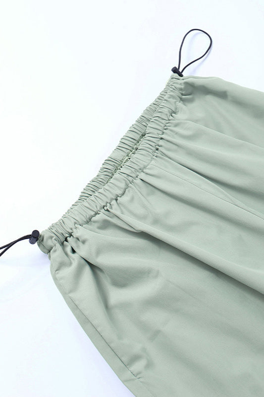 Drawstring Waist Relaxed Fit Pant