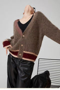 Long Sleeve Colorblock Striped Sweater