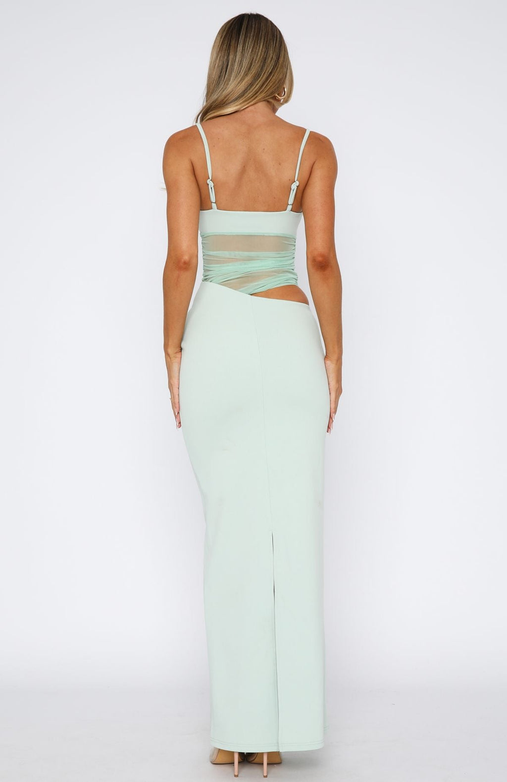 Mint Call Me Up Elegant Mini Dress