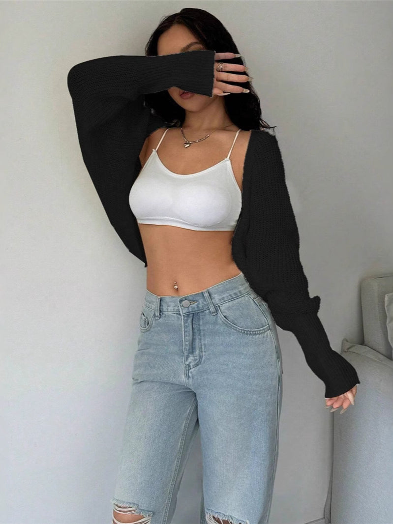 Relaxed Knit Shrug Cardigan