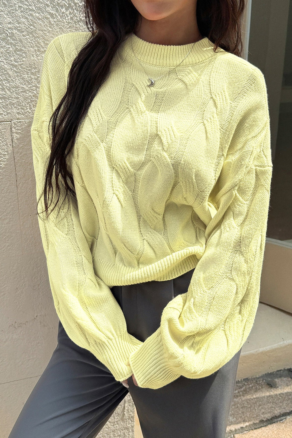 Long Sleeve Knitted Base Sweater