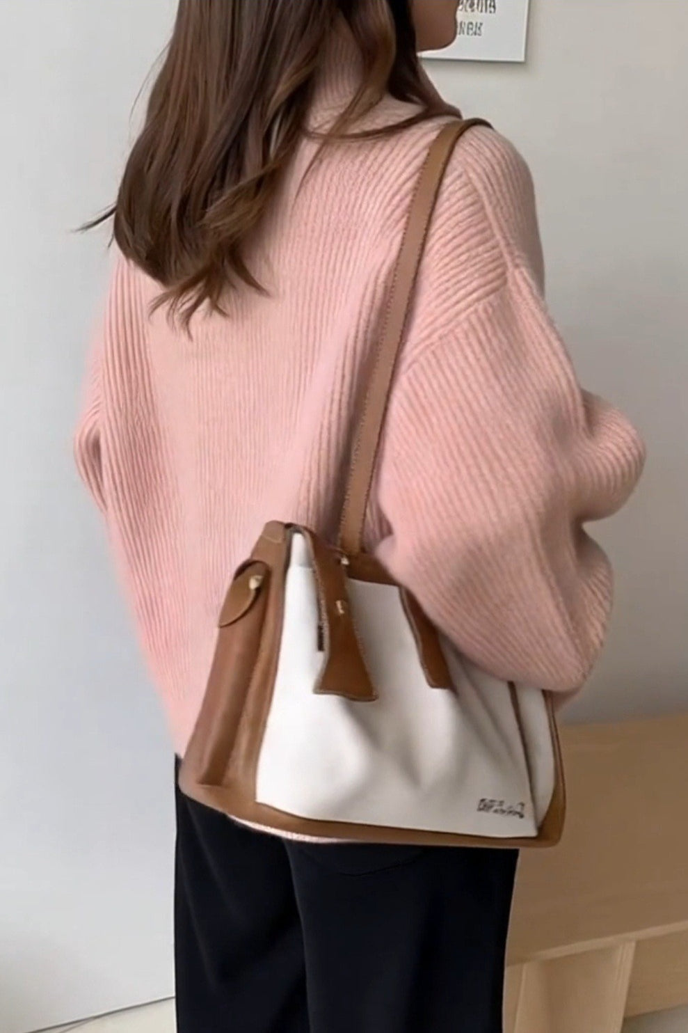 Relaxed High Neck Sweater
