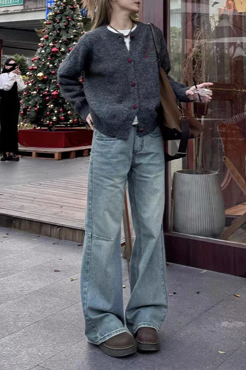 Loose Round Neck Knit Sweater