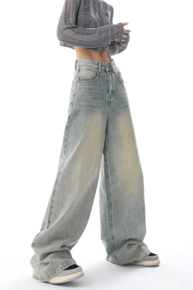 Vintage Wide Leg High Waist Jean