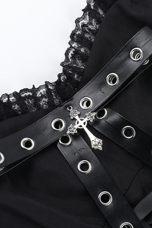 Strap Dress Cover Gothic Dress