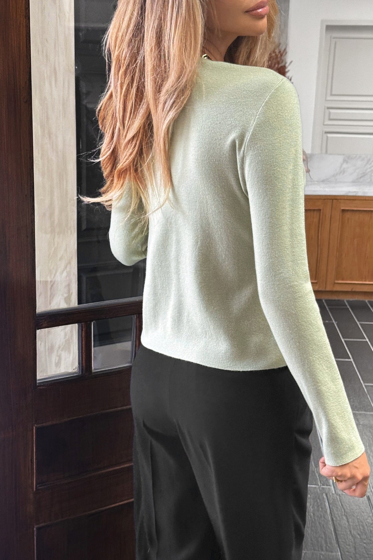 Casual Button Front Knit Sweater