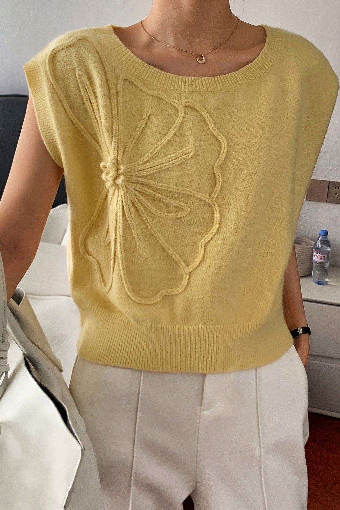 Casual Short Sleeve Minimal Sweater