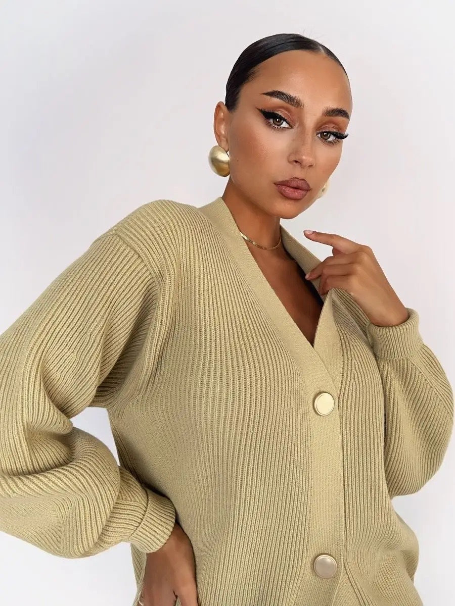 Simple Relaxed Knit Cardigan