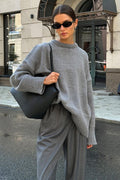 Casual Solid Pullover Sweater