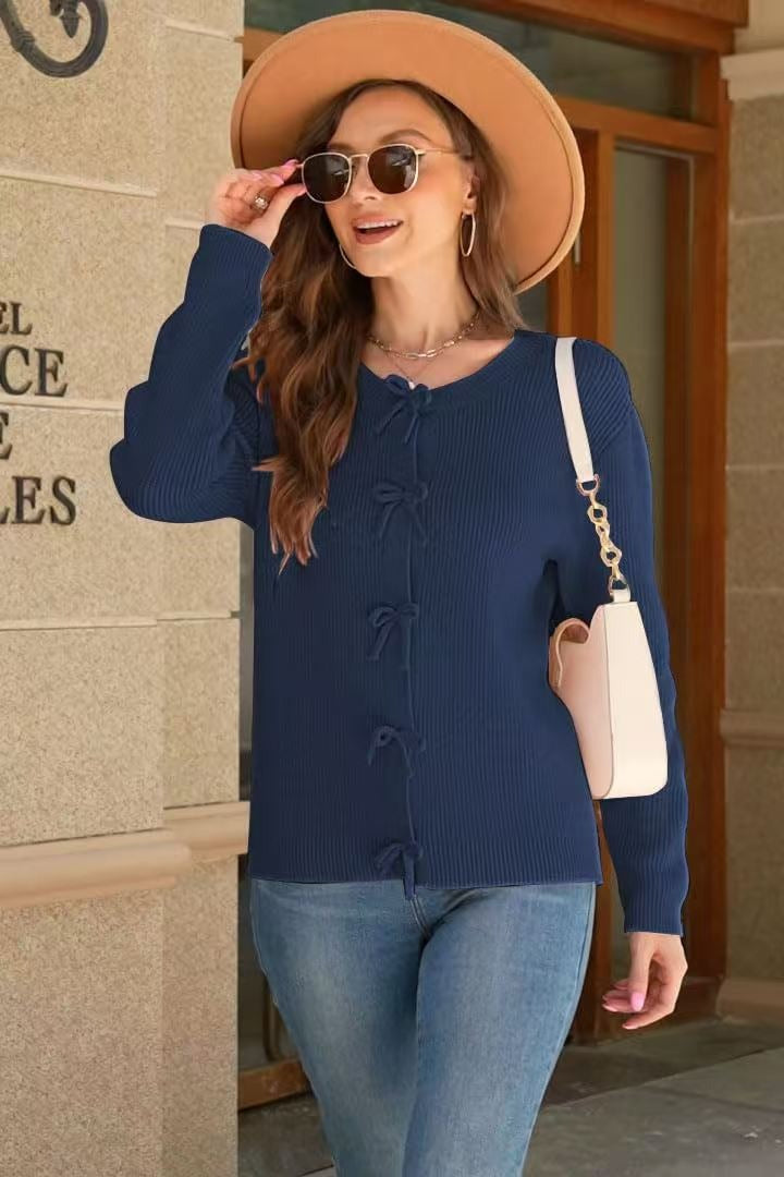 Cozy Knit Long-Sleeve Cardigan