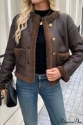 Fleece Collar Warm Trendy Casual Coat