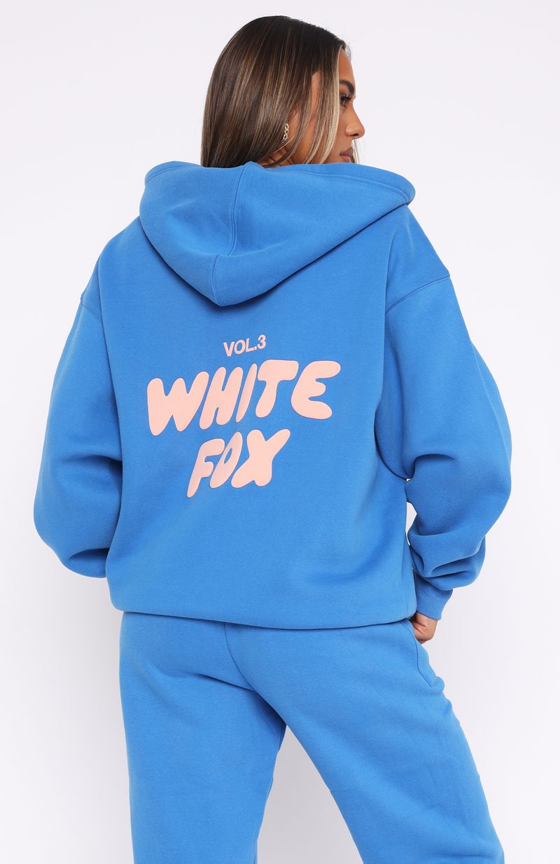 Offstage Zip Front Azure Hoodie