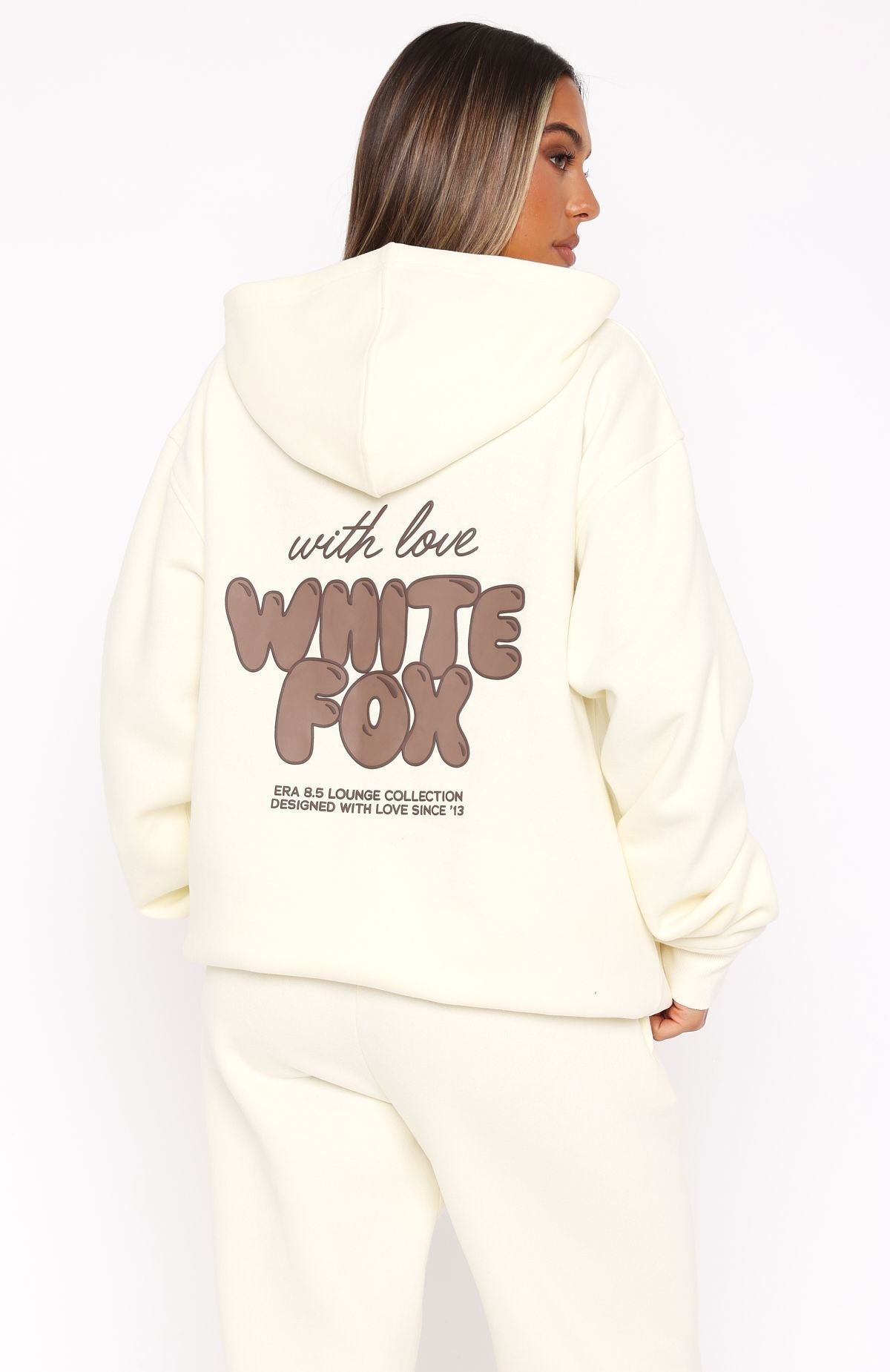 With Love Always Cream Hoodie