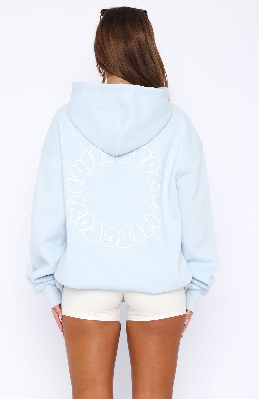 Take A Guess Baby Blue Hoodie