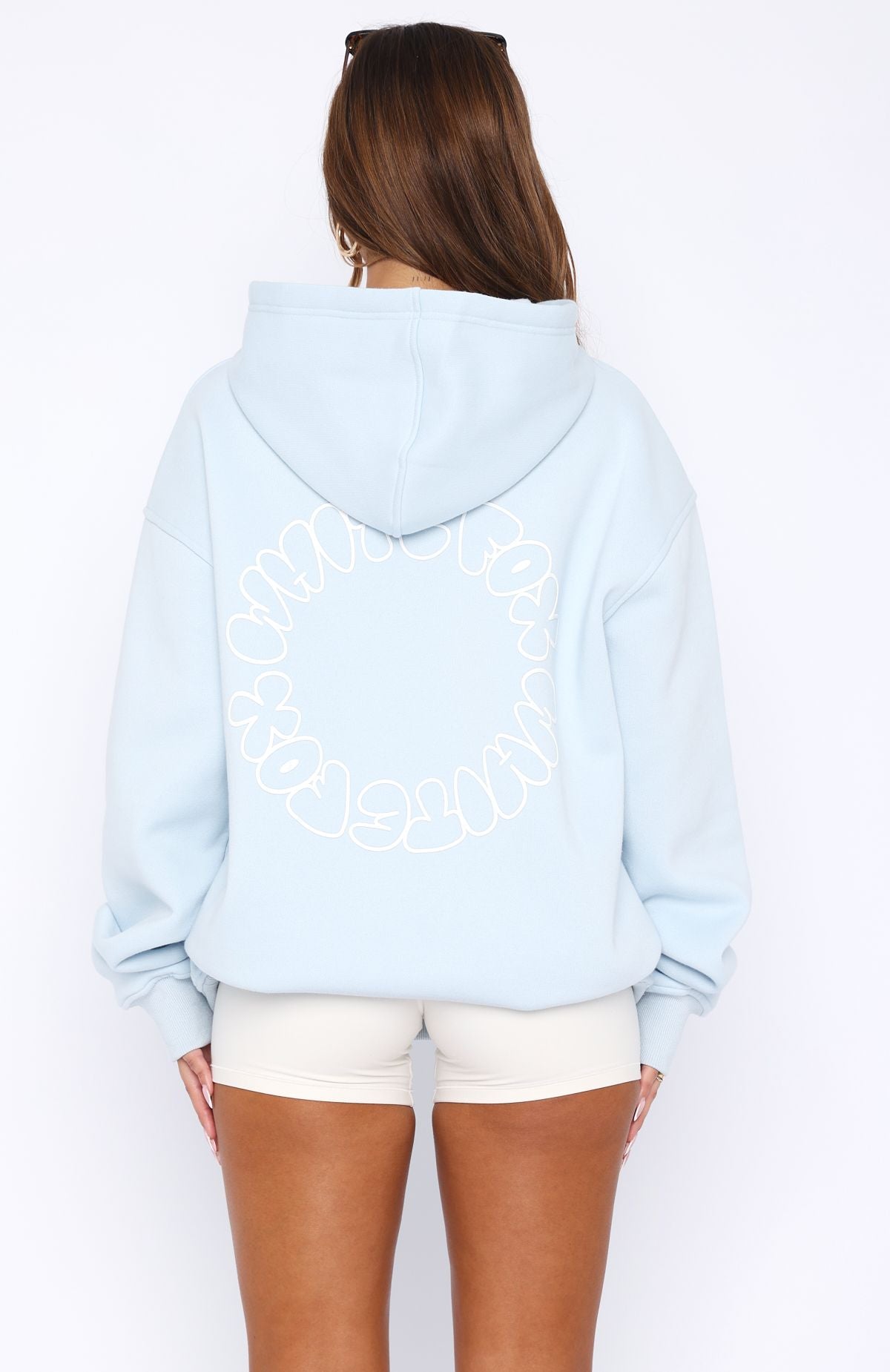 Take A Guess Baby Blue Hoodie