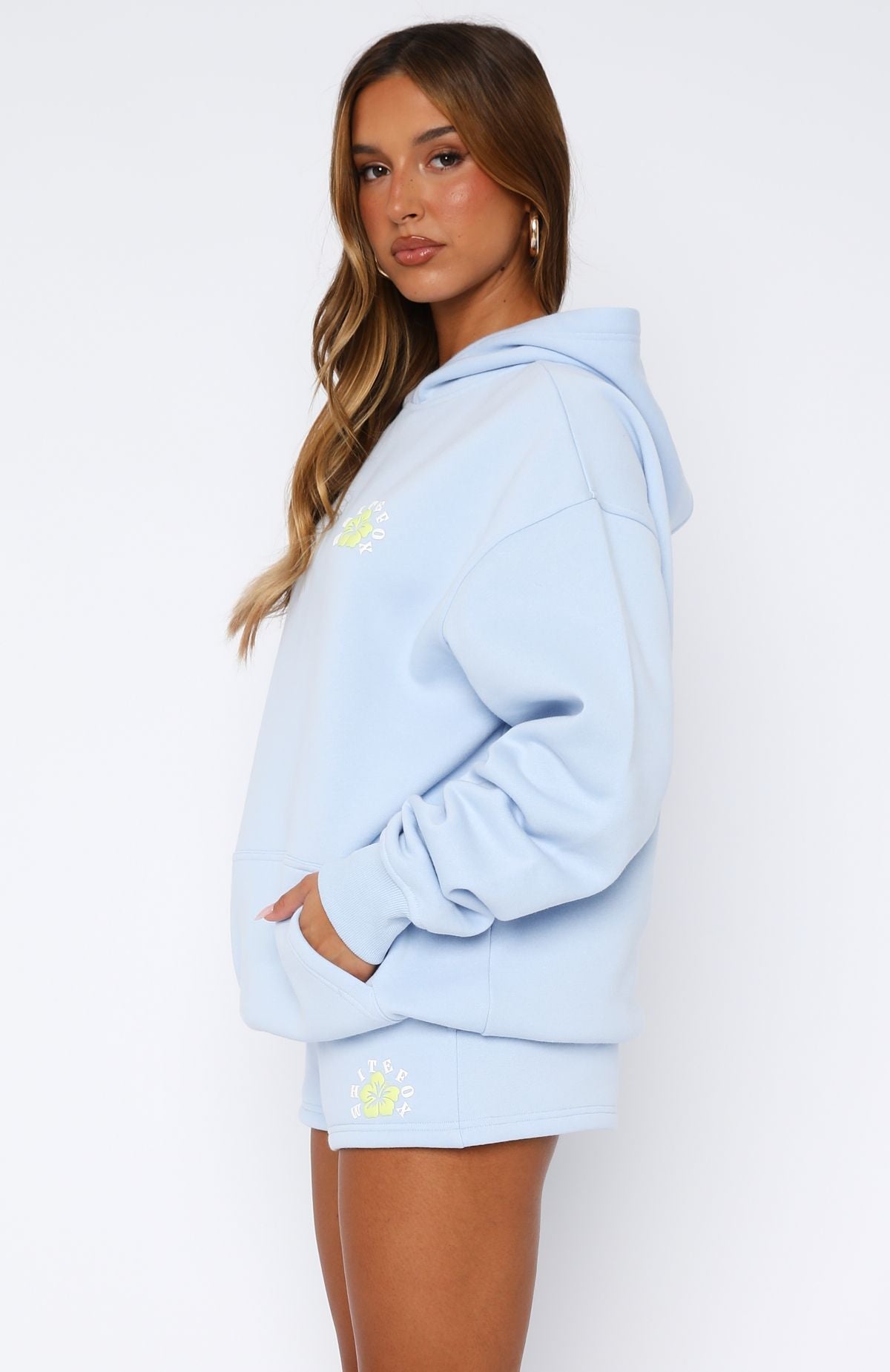 Keep Blooming Blue Hoodie