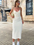 Solid Long Robe Style Casual Midi Dress