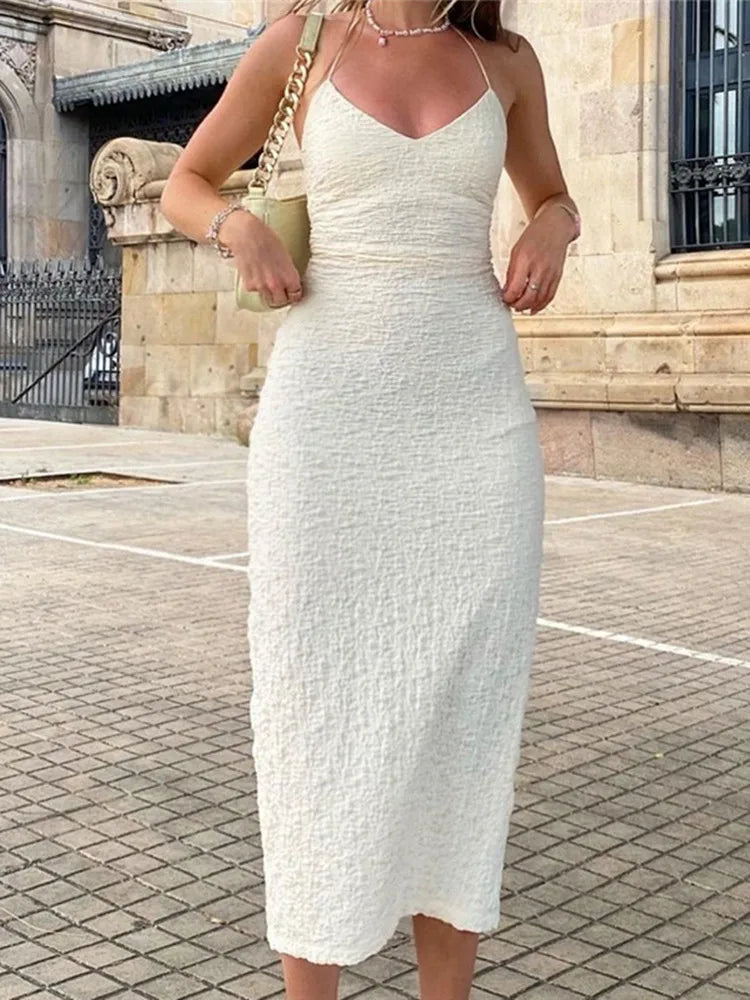 Solid Long Robe Style Casual Midi Dress