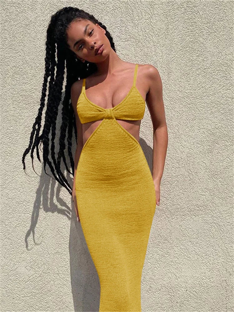 Bandage Party Sleeveless Backless Summer Maxi Dress