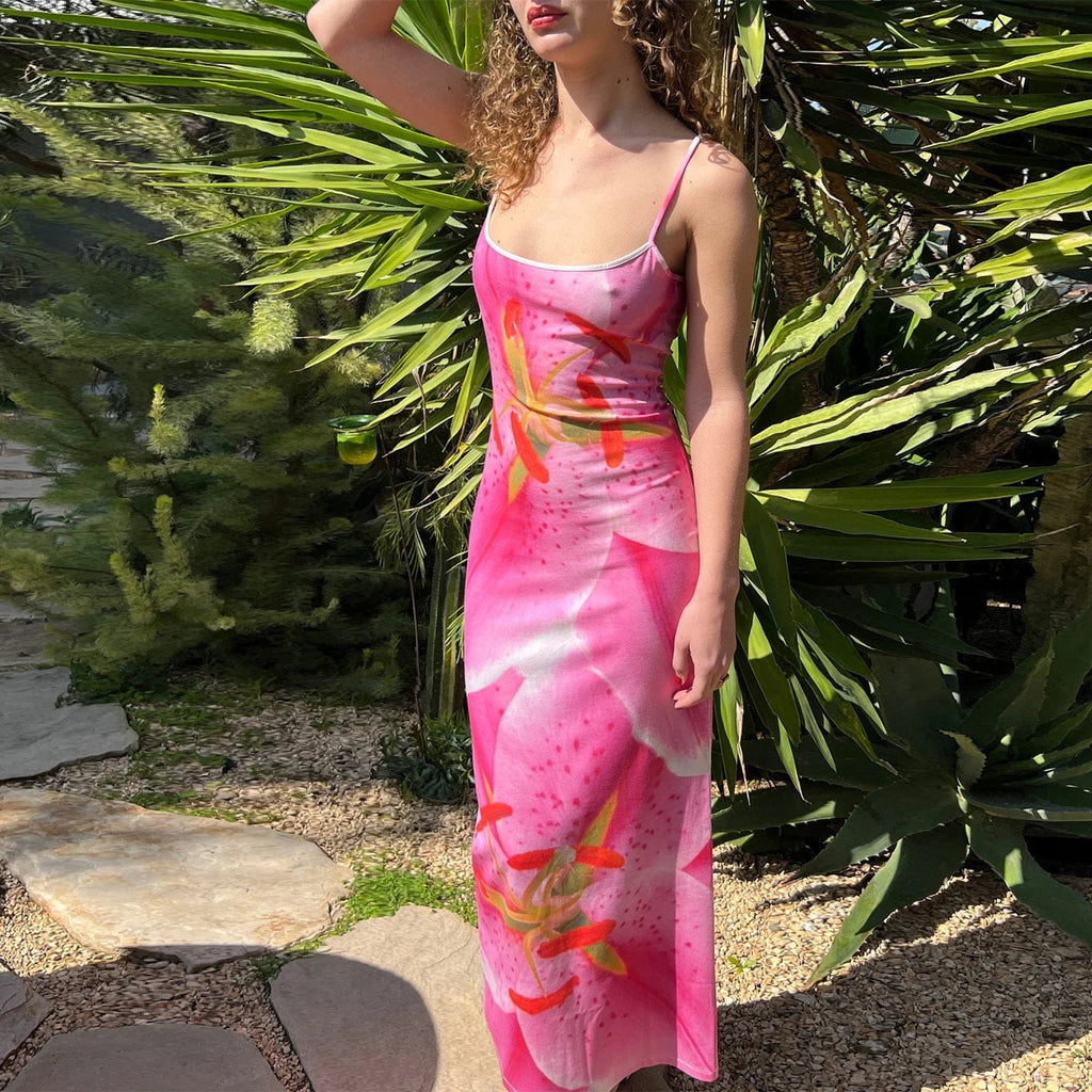 Inclined Shoulder High Split Draped Maxi Dress