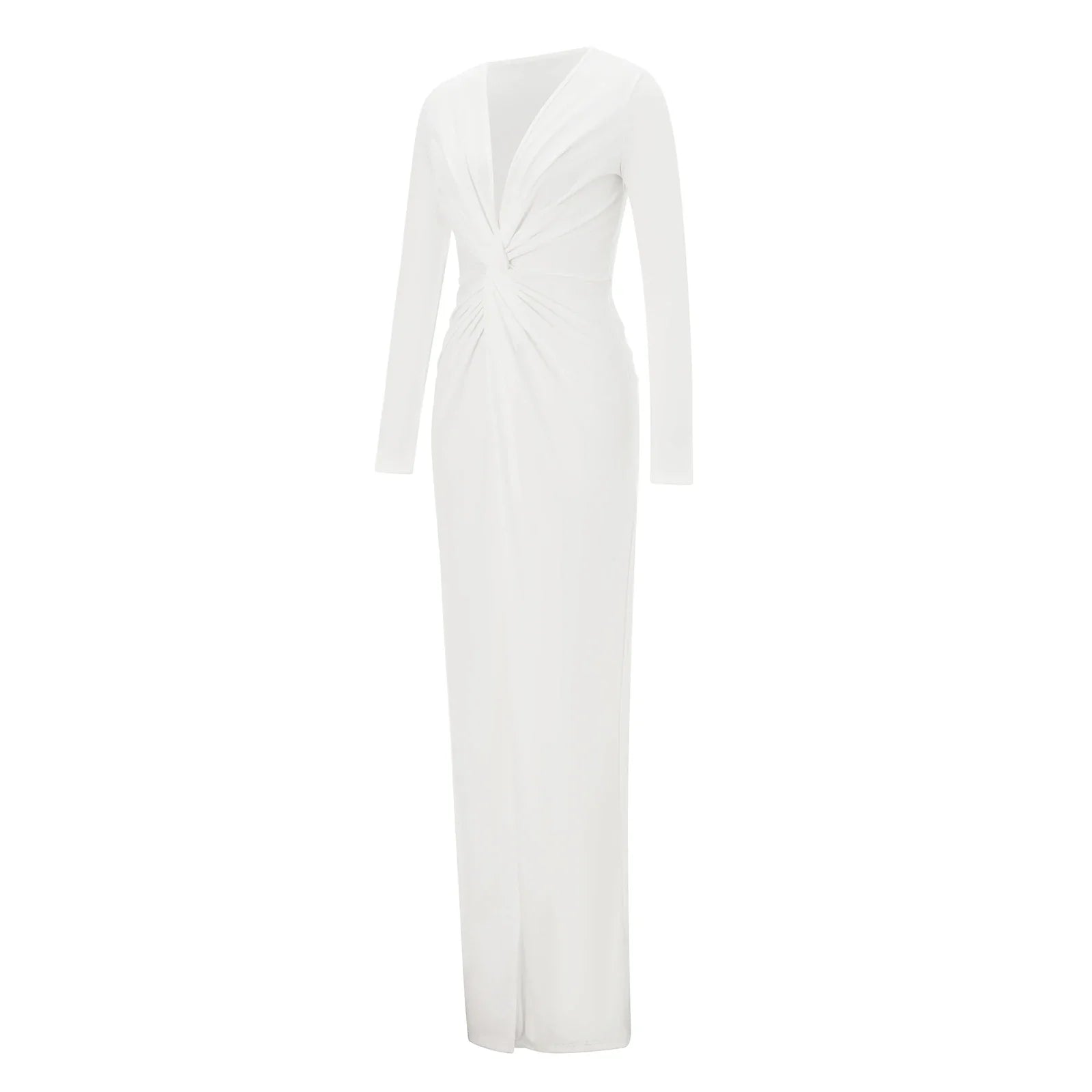 Bodycon Deep V Neck Party Prom Maxi Dress