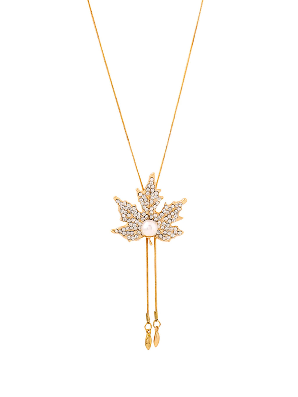 Maple Leaf Rose Gold Necklace