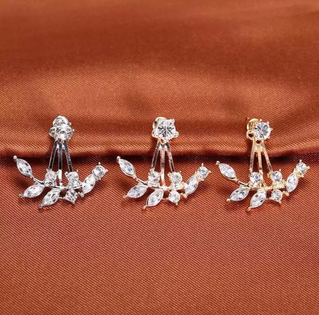 Clear Crystal Ear Jacket Earring