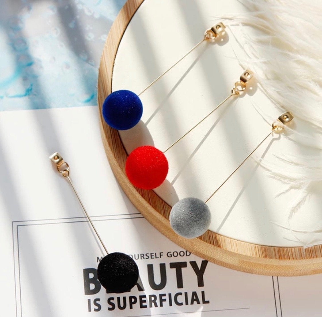 Hanging Ball Dangle Earring