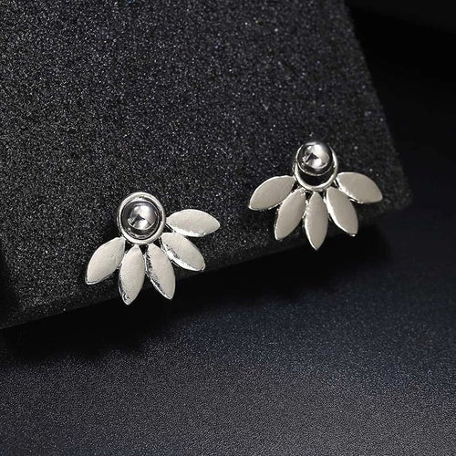 Lotus Petal Ear Jacket Earring