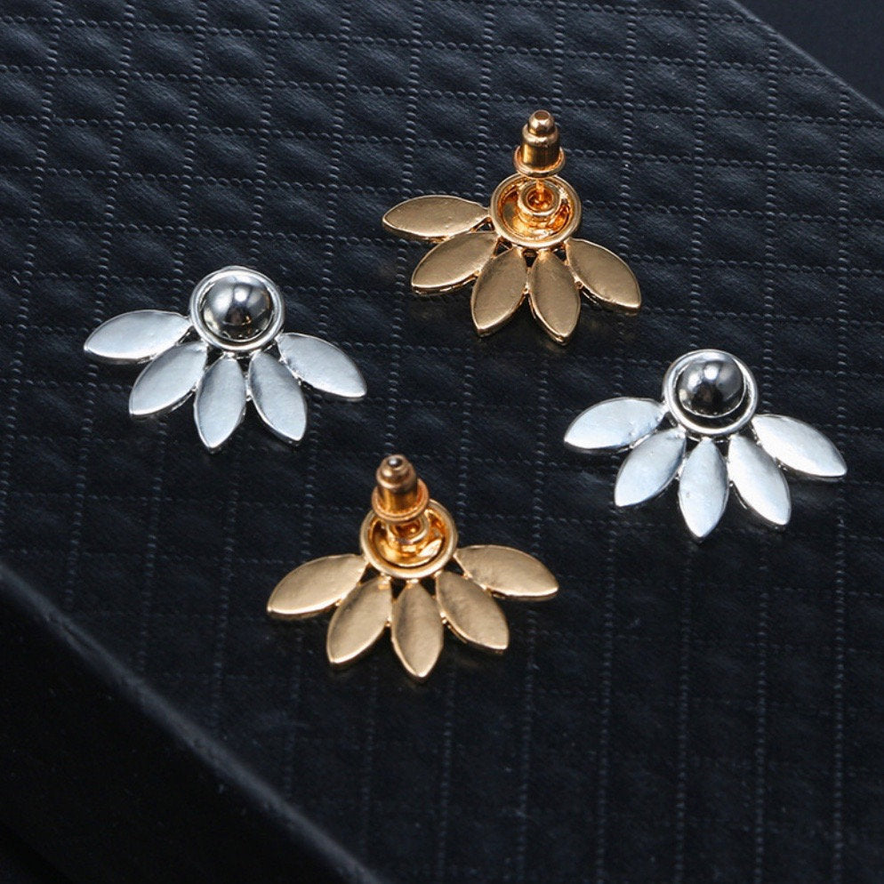 Lotus Petal Ear Jacket Earring
