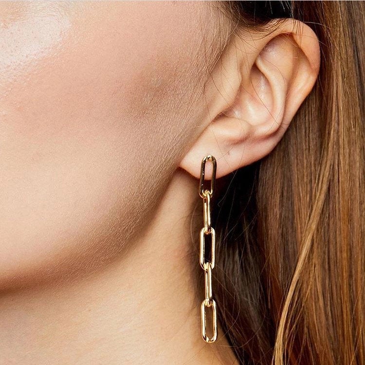 Delicate Link Chain Earring
