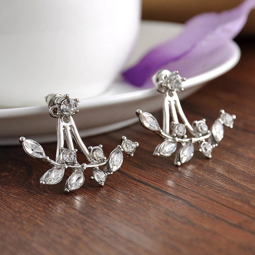 Clear Crystal Ear Jacket Earring