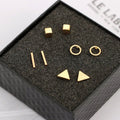 Geometric Stud Earring Set