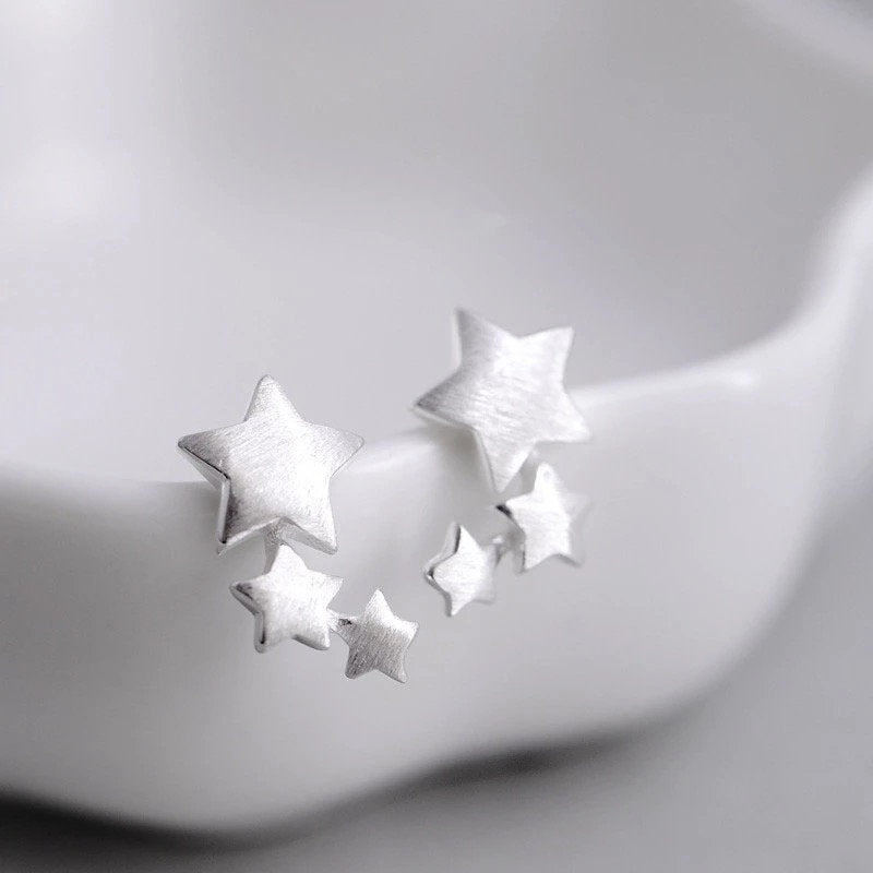 Small Ear Crawler Star Earring