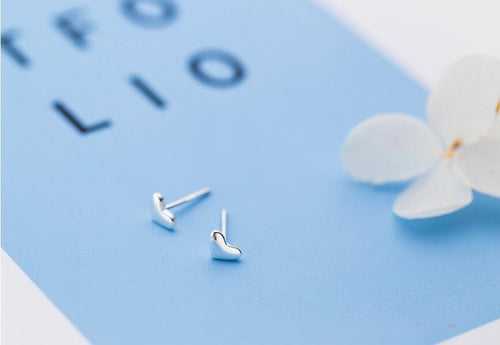 Tiny Heart Minimalist Stud Earring