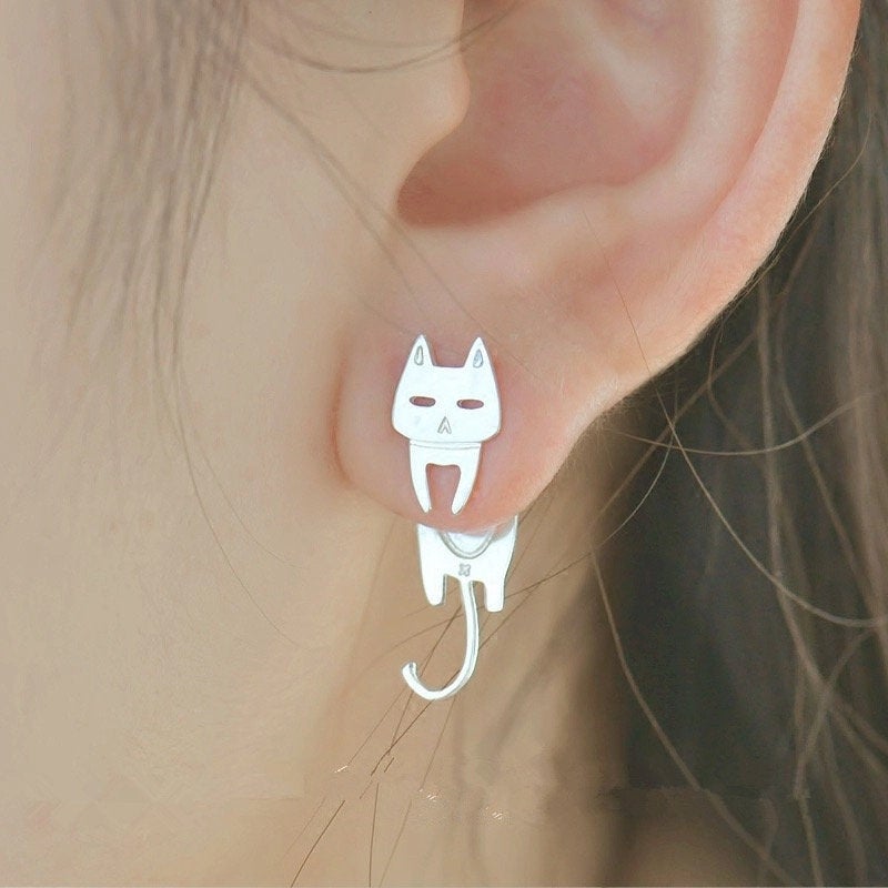 Cat Fish Cute Earring
