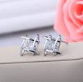 Wrapped Crystal Stud Gemstone Earring