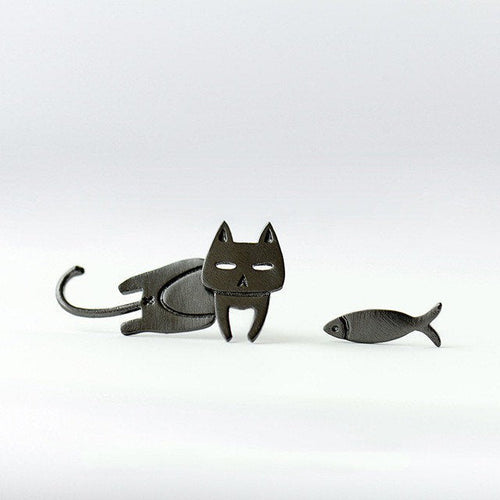 Cat Fish Cute Earring