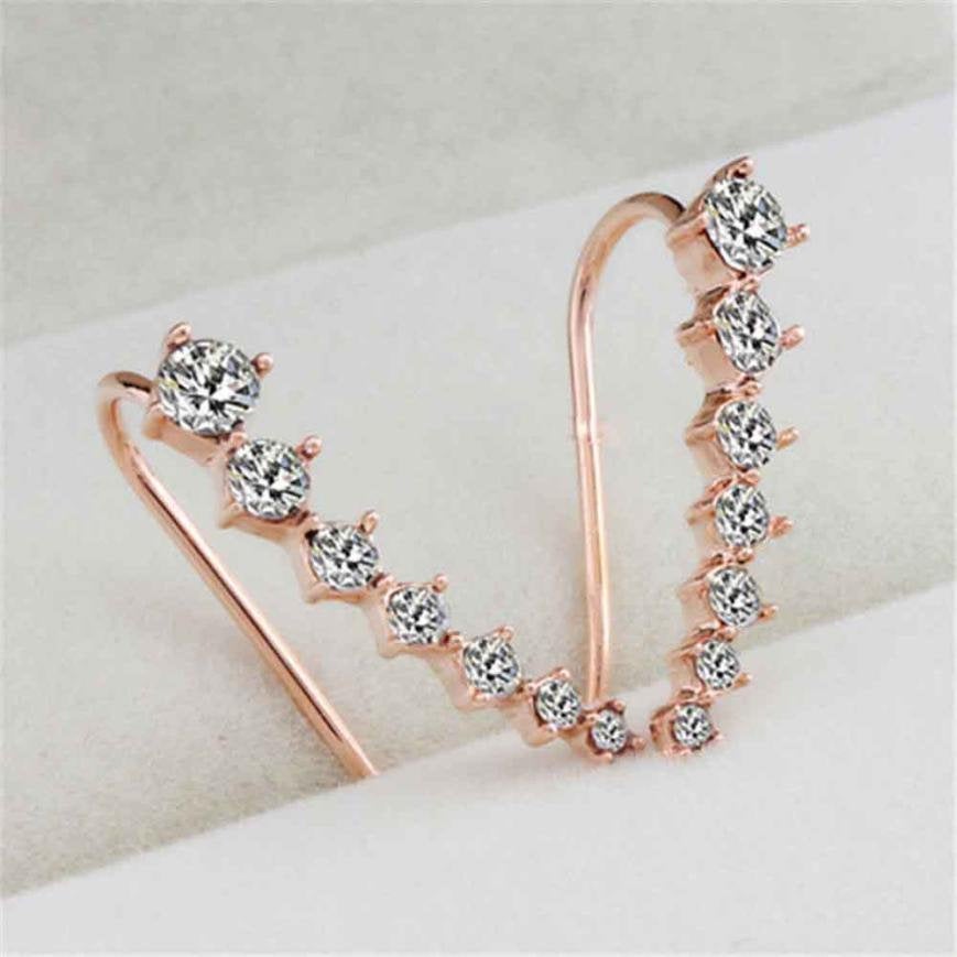 Crystal Ear Climber Earring