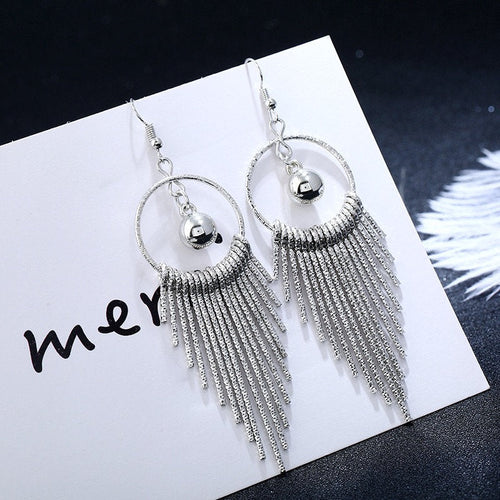 Exaggerated Chandelier Tassel Earring