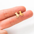Playful Kitten Stud Earring