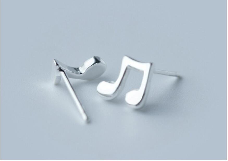 Tiny Musical Note Stud Earring
