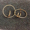 3D Geometric Hoop Earring